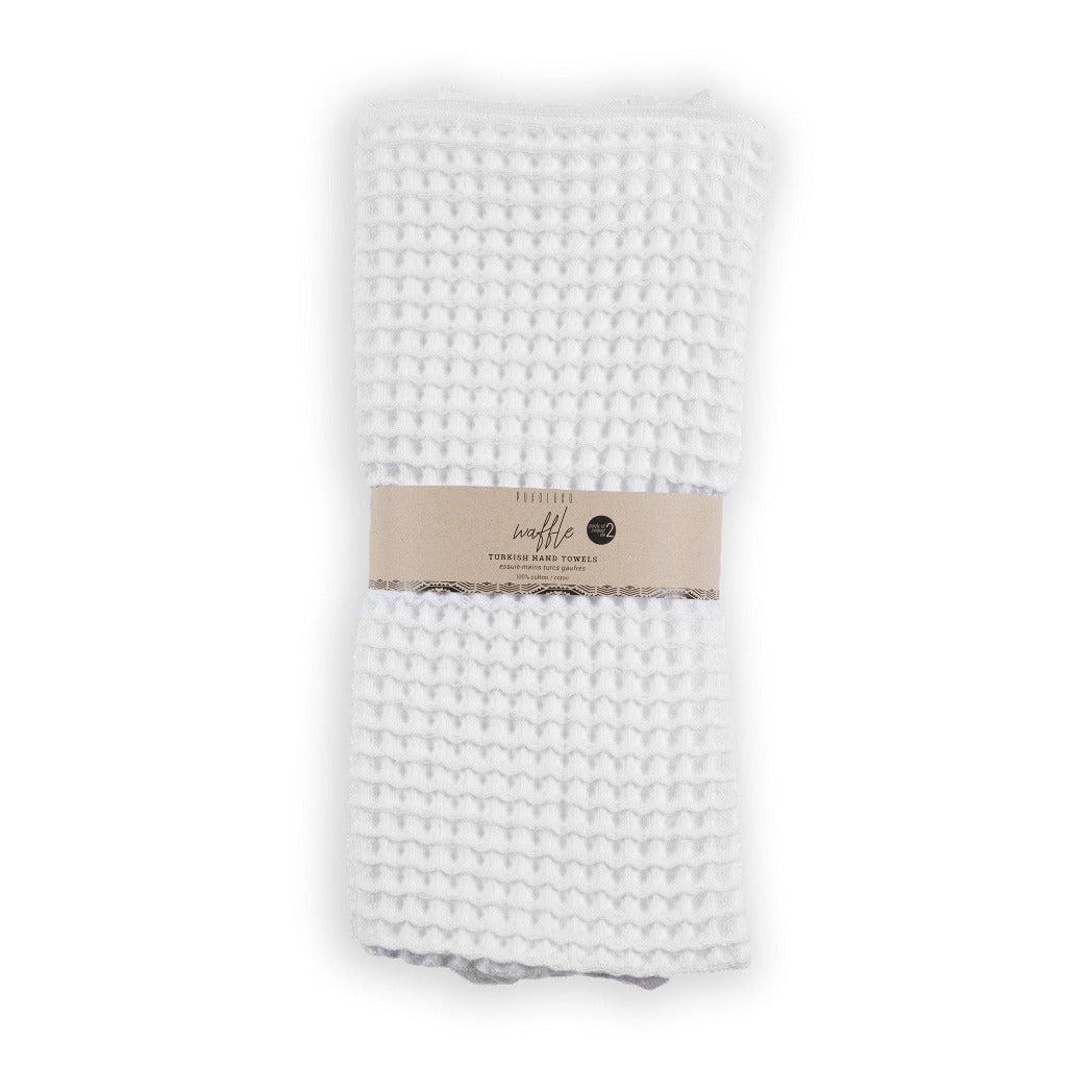 Waffle hand towels - 2 pack