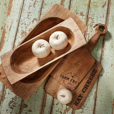 Wooden Dough Bowl - 2 size options
