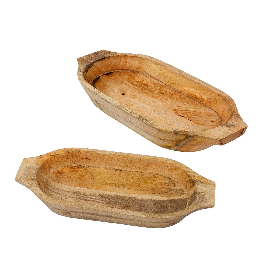 Contemporary Rustic Wooden Bowls - Available in Small & Large, each sold separately.