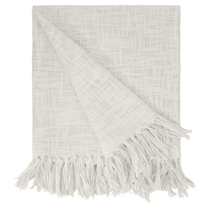 Woven Throw Blanket - White