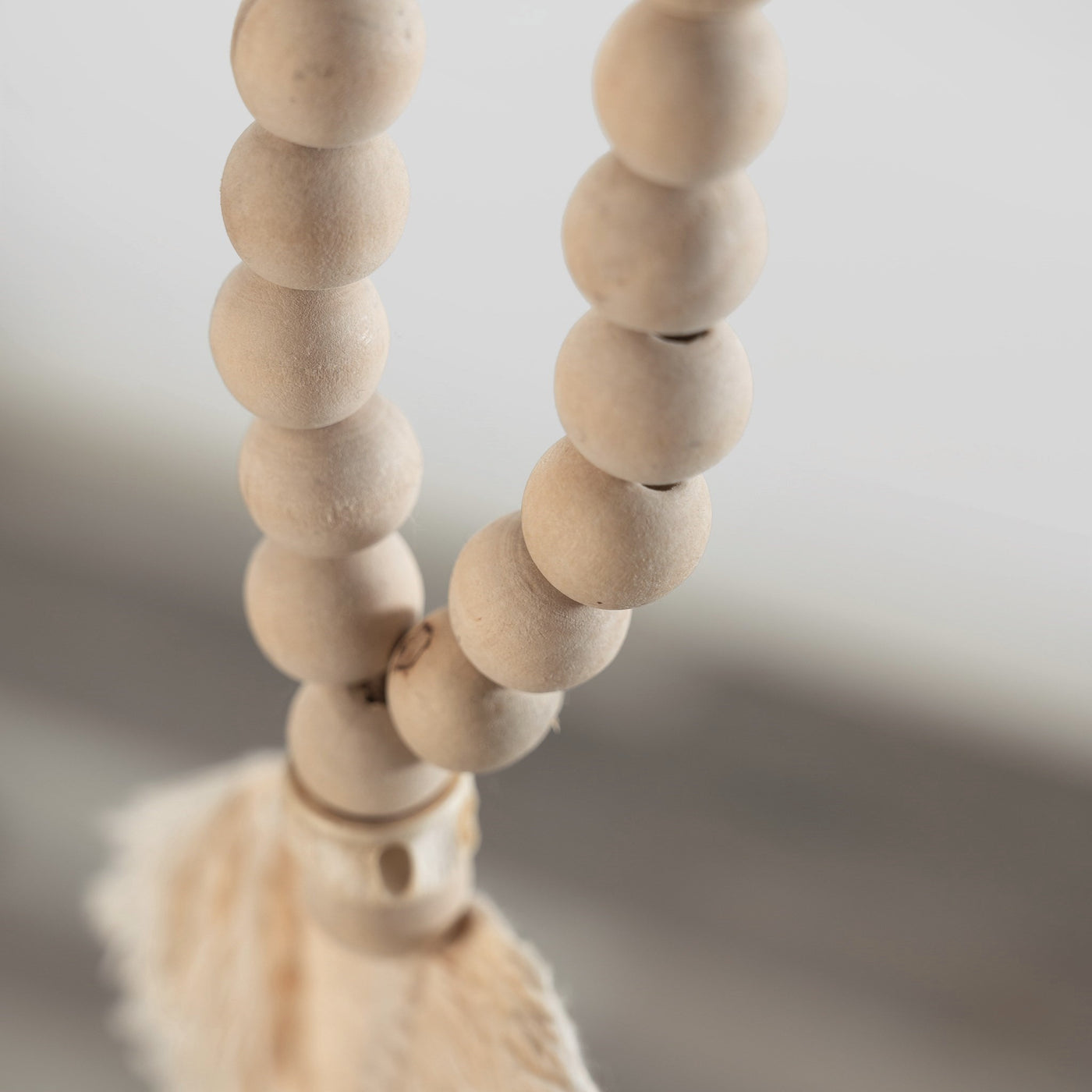 Beaded garland detail with Feather Tassel