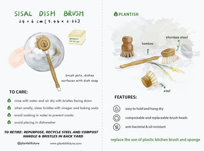 Best eco friendly dish brush - directions