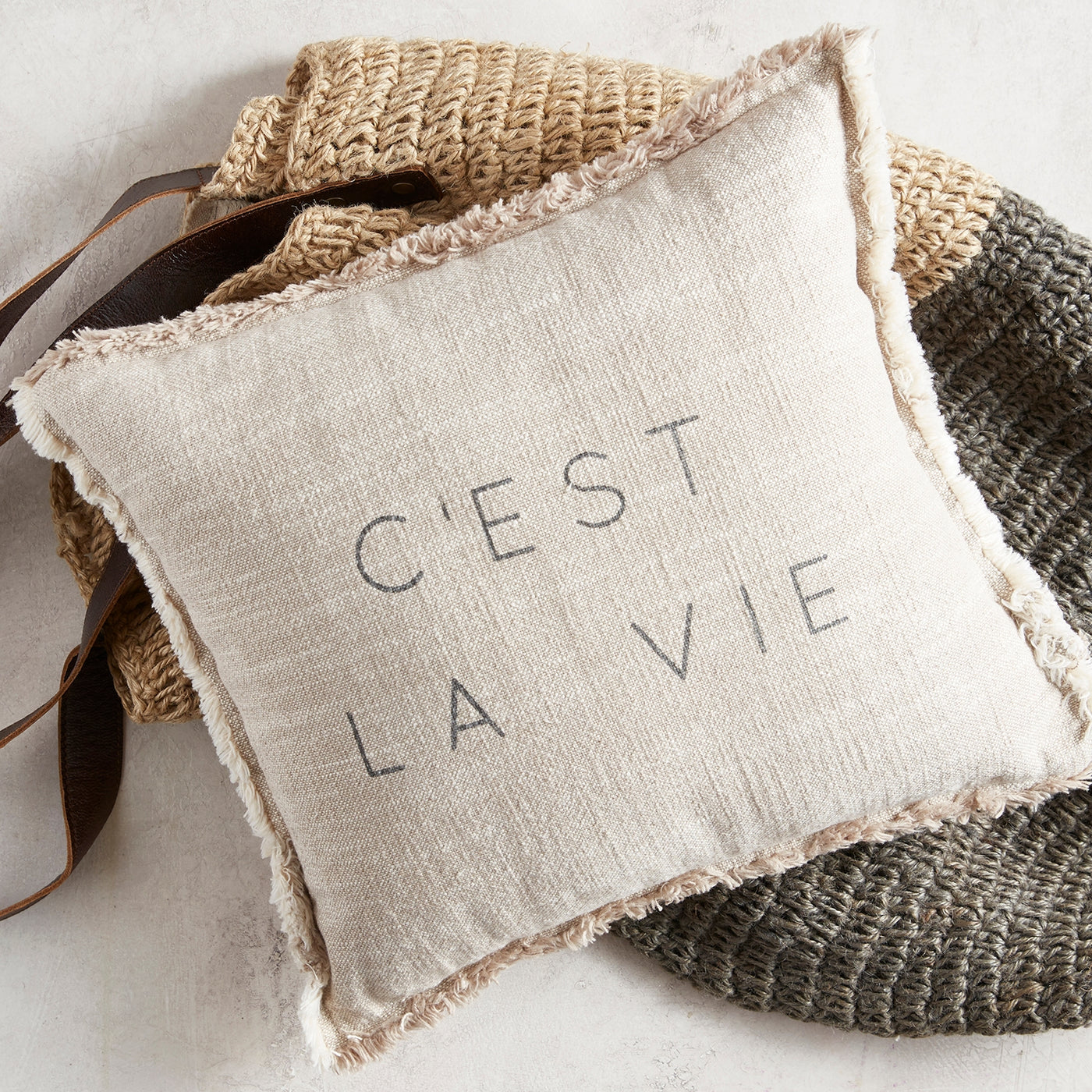 C'est La Vie Accent Pillow, 12"