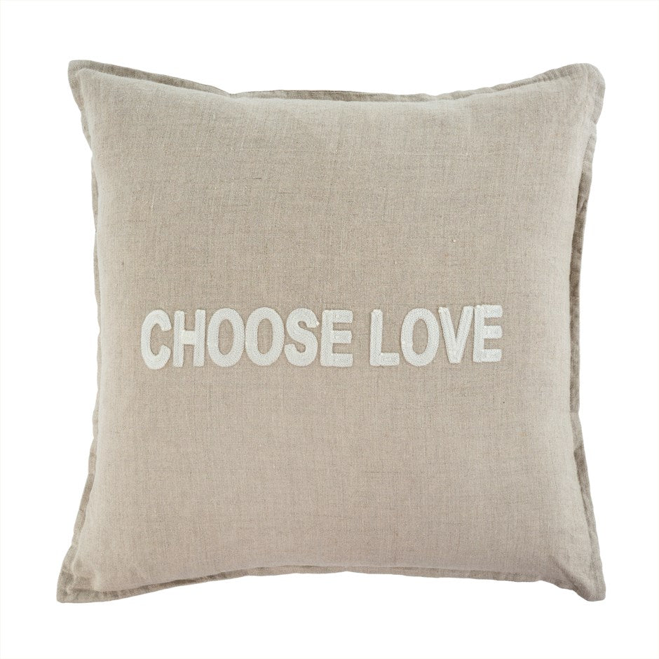 Valentine's Day Pillows - Choose Love Linen Pillow