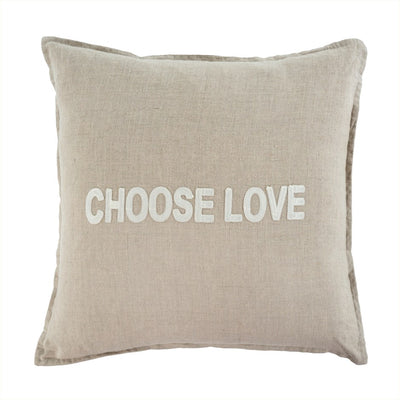 Valentine's Day Pillows - Choose Love Linen Pillow