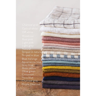 European Linen Table Runner, Light Grey - MagicLinen color palette