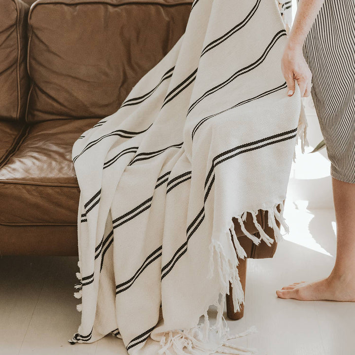 Kate Turkish Cotton Throw Blanket