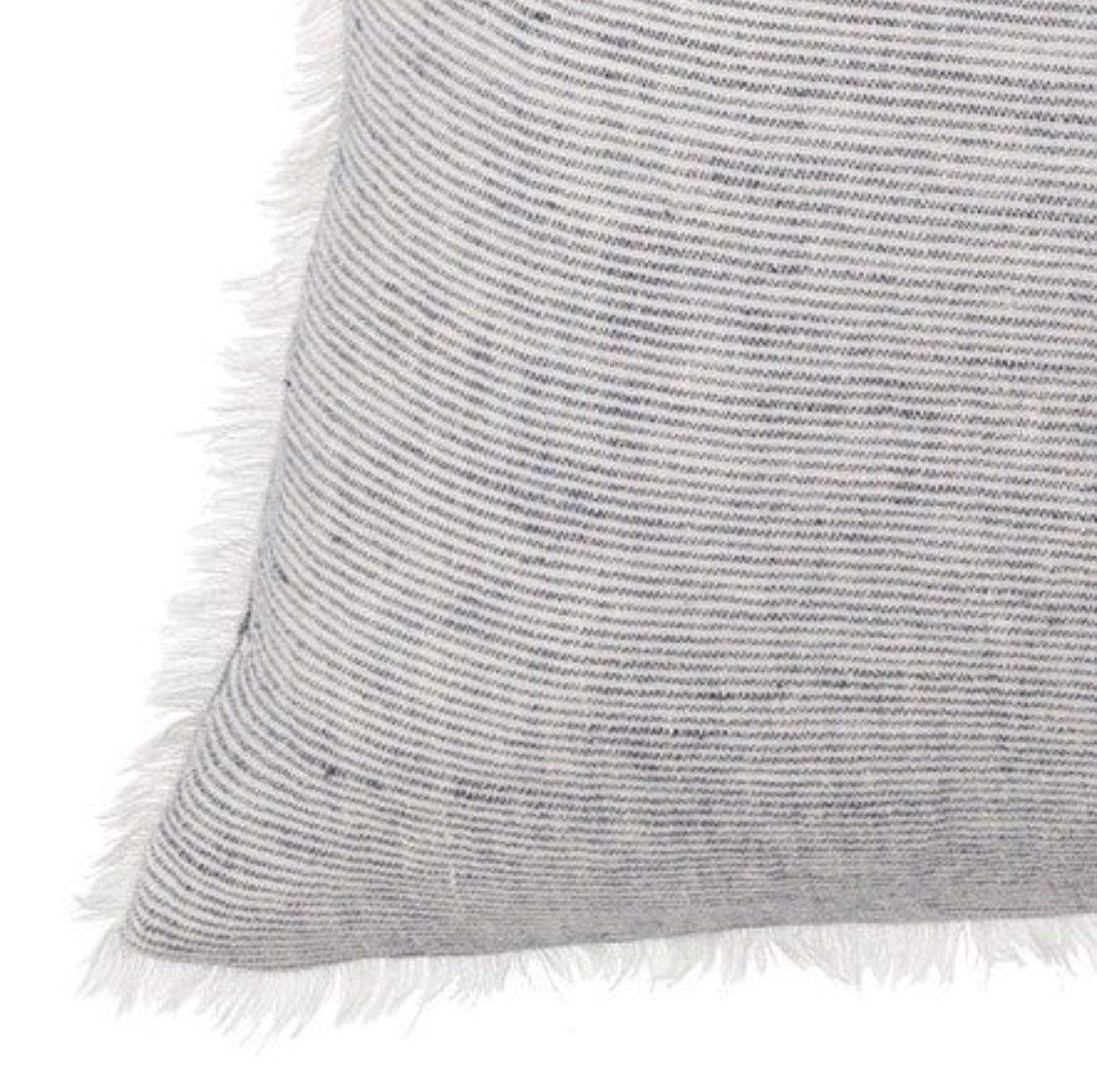 Lina Linen Pillow, Blue Stripe 24"