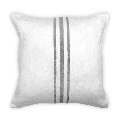 Middle Stripe Light Grey Pillow 18 inch