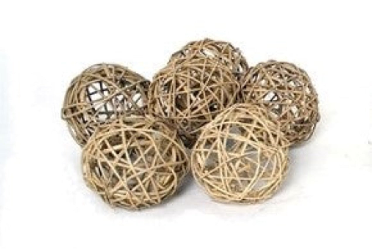 Natural Branch Balls set of 6