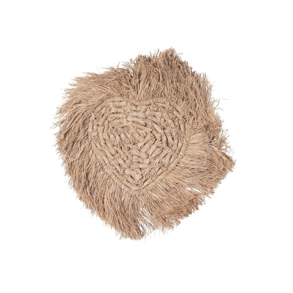 Raffia Heart, 17.7"