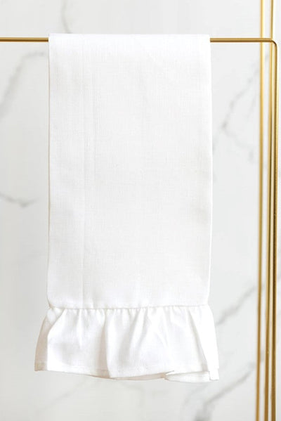 Ruffle Tea Towel - linen