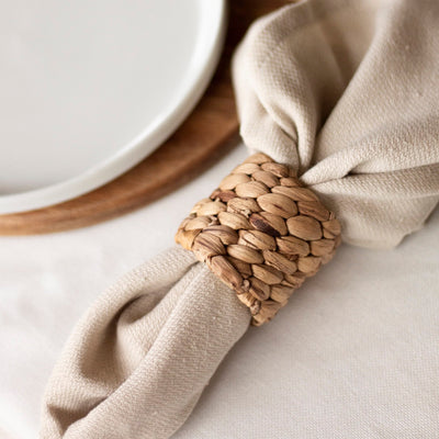 Seagrass Napkin Rings, Set of 6
