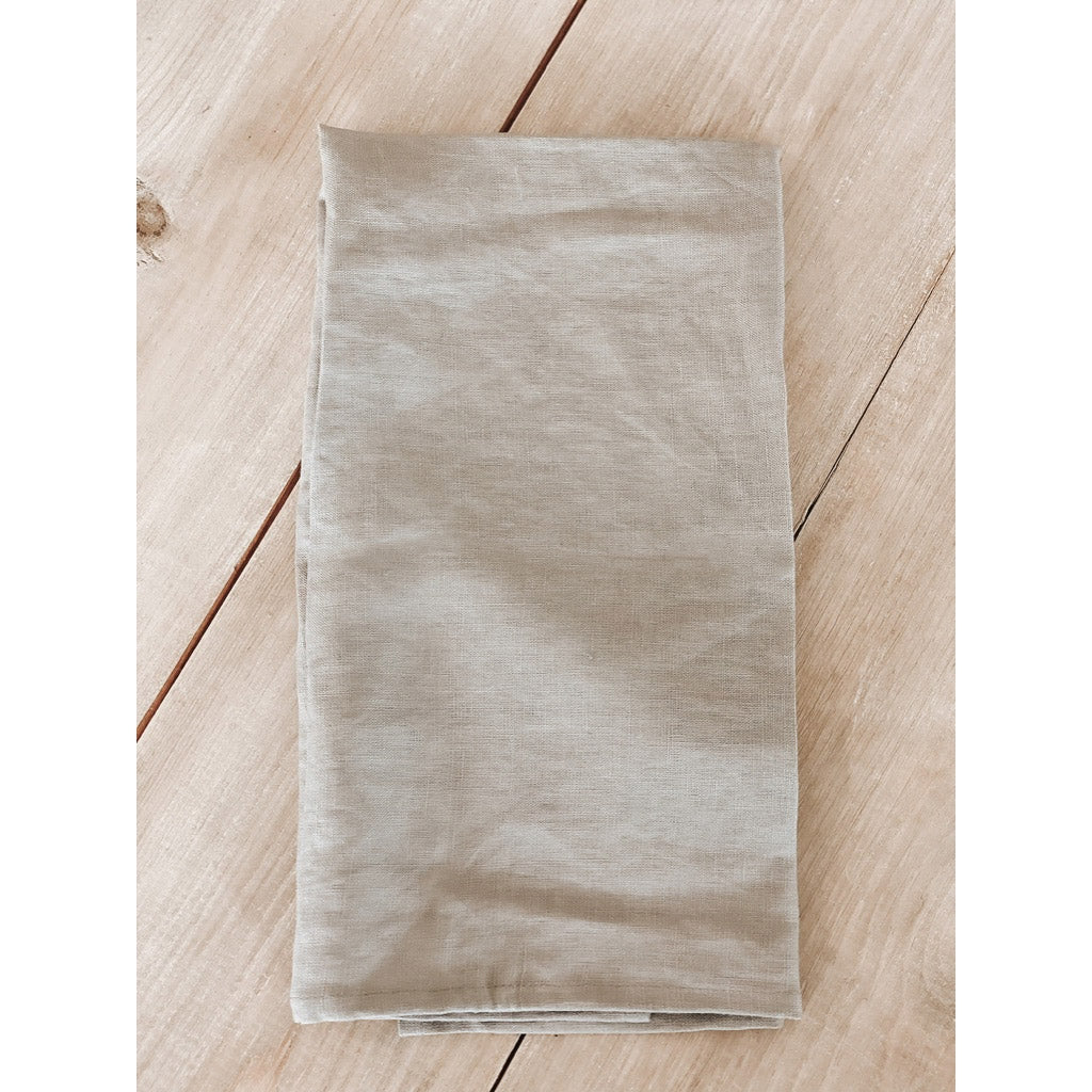 Linen Tea Towel, Taupe
