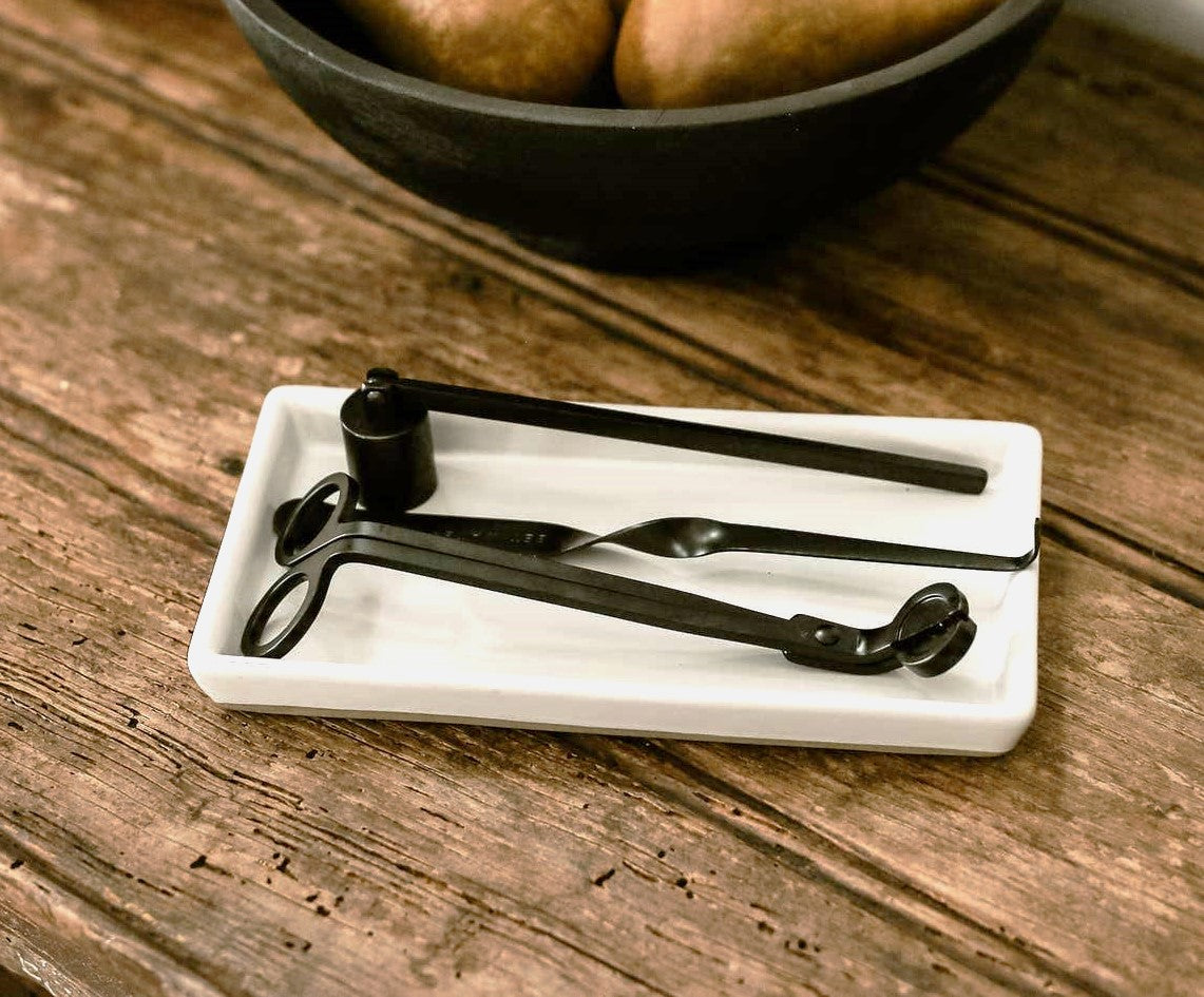Candle Flame Snuffer Set with wick trimmer and wick dipper