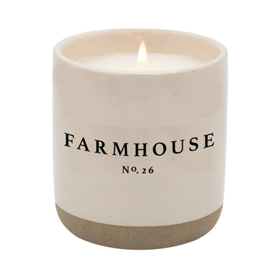 Farmhouse Stoneware Soy Candle
