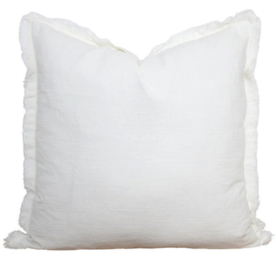 Ivory Fringe Pillow |   20"