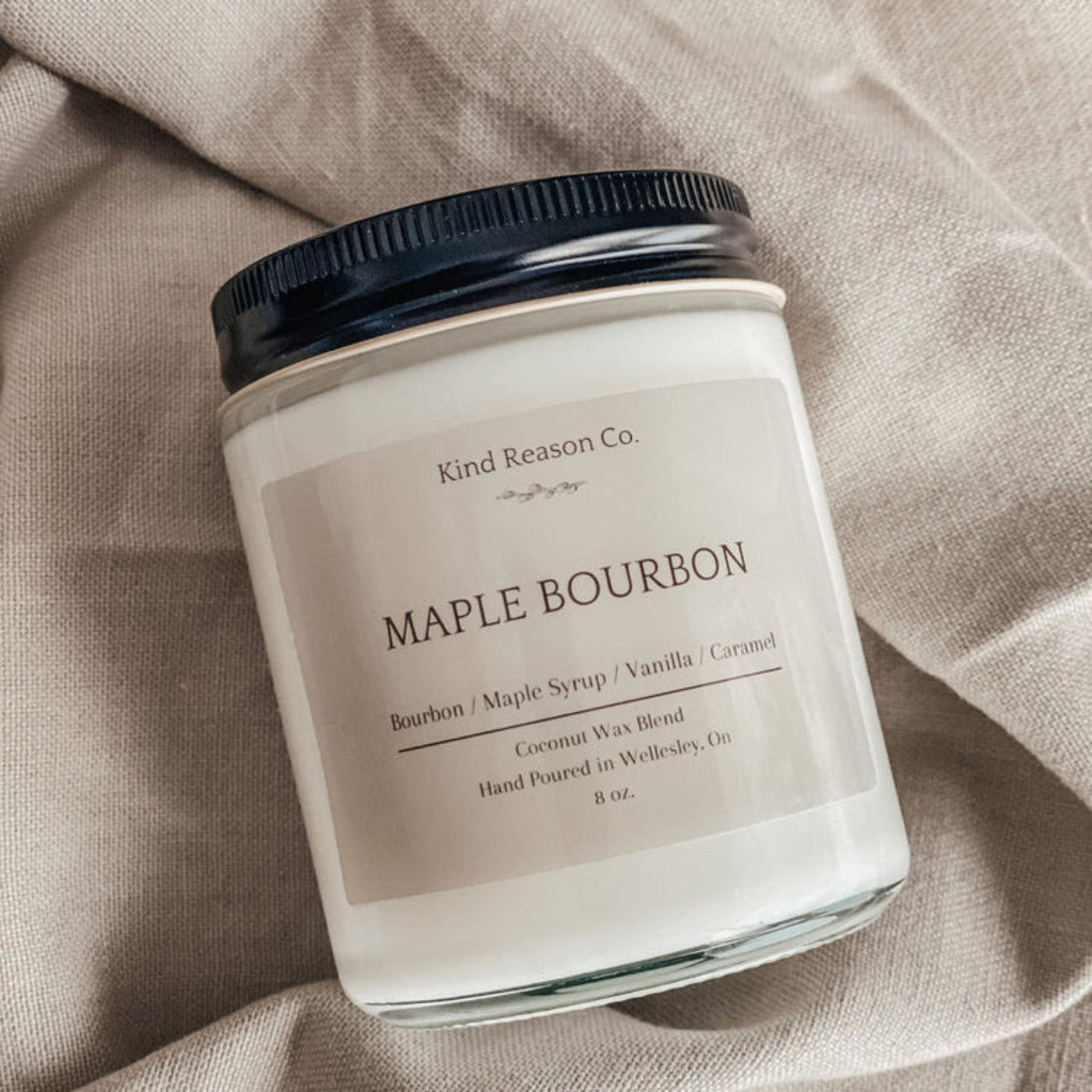 Maple Bourbon Candle by Kind Reason Co.