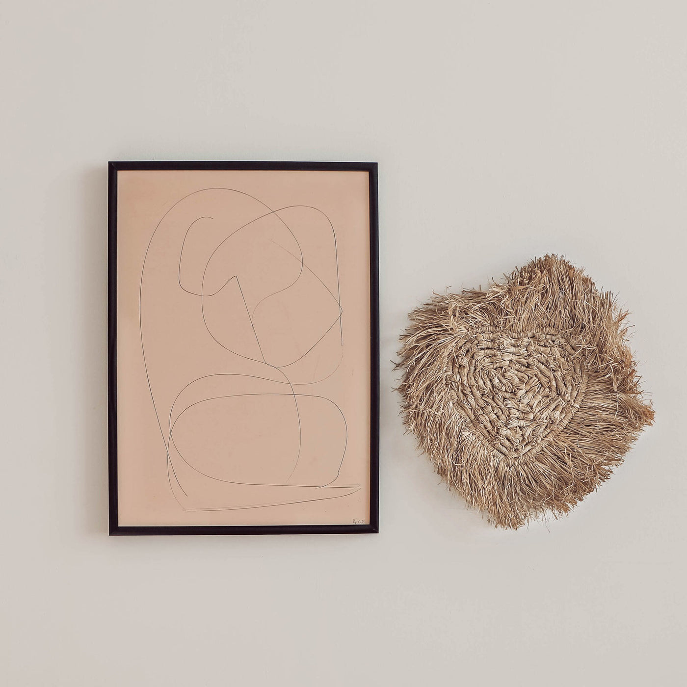 Raffia Heart Wall Decor, 17.7"