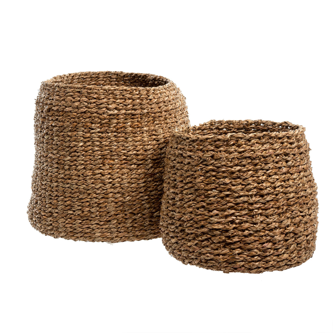 Basket for Blankets - Woven seagrass. Available in 2 sizes.