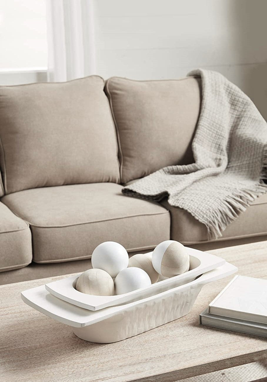 White Dough Bowls