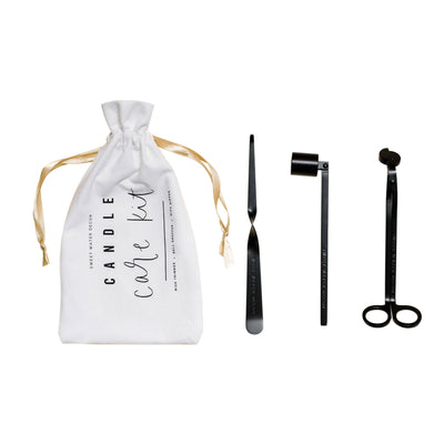 wick trimmer, dipper and candle flame snuffer set - Cloth bag included