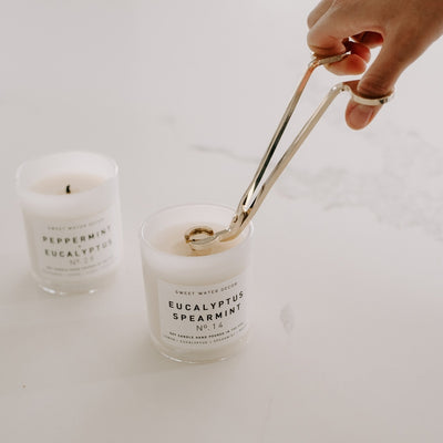 wick snuffer, wick trimmer and wick dipper is included in the candle care kit.